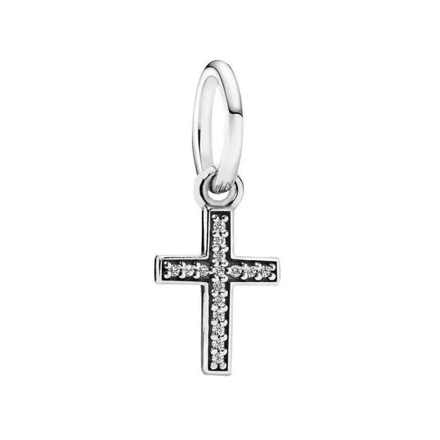 Sparkling Cross Dangle Charm