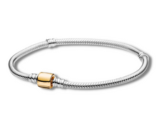 Load image into Gallery viewer, Moments Two-tone Barrel Clasp Bracelet
