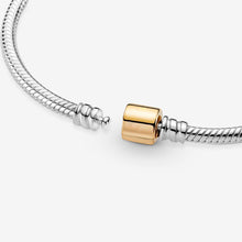 Load image into Gallery viewer, Moments Two-tone Barrel Clasp Bracelet
